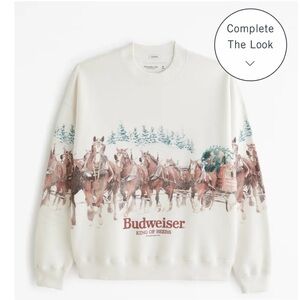 NWT Abercrombie & Fitch Budweiser Sweatshirt XL